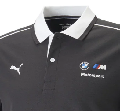 BMW MMS Collared T-Shirt, Puma, Black