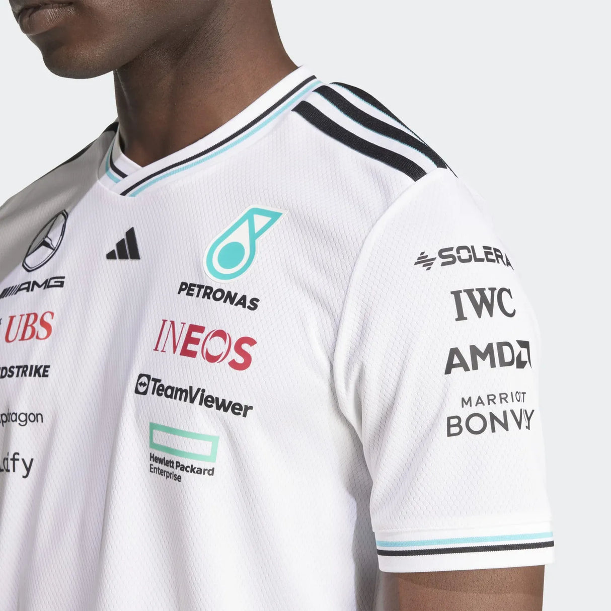 Mercedes Camiseta Piloto de Manga Corta 🔥
