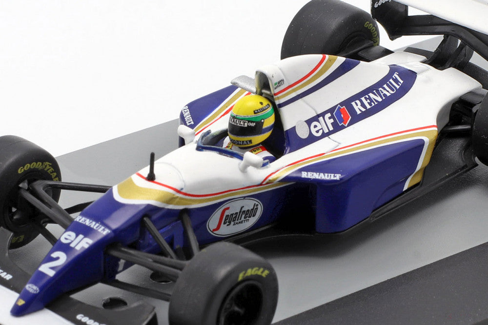 2020, Blanco, 1:43, Ayrton Senna Williams FW16 Brazil 1994 Auto Modelo - FansBRANDS®