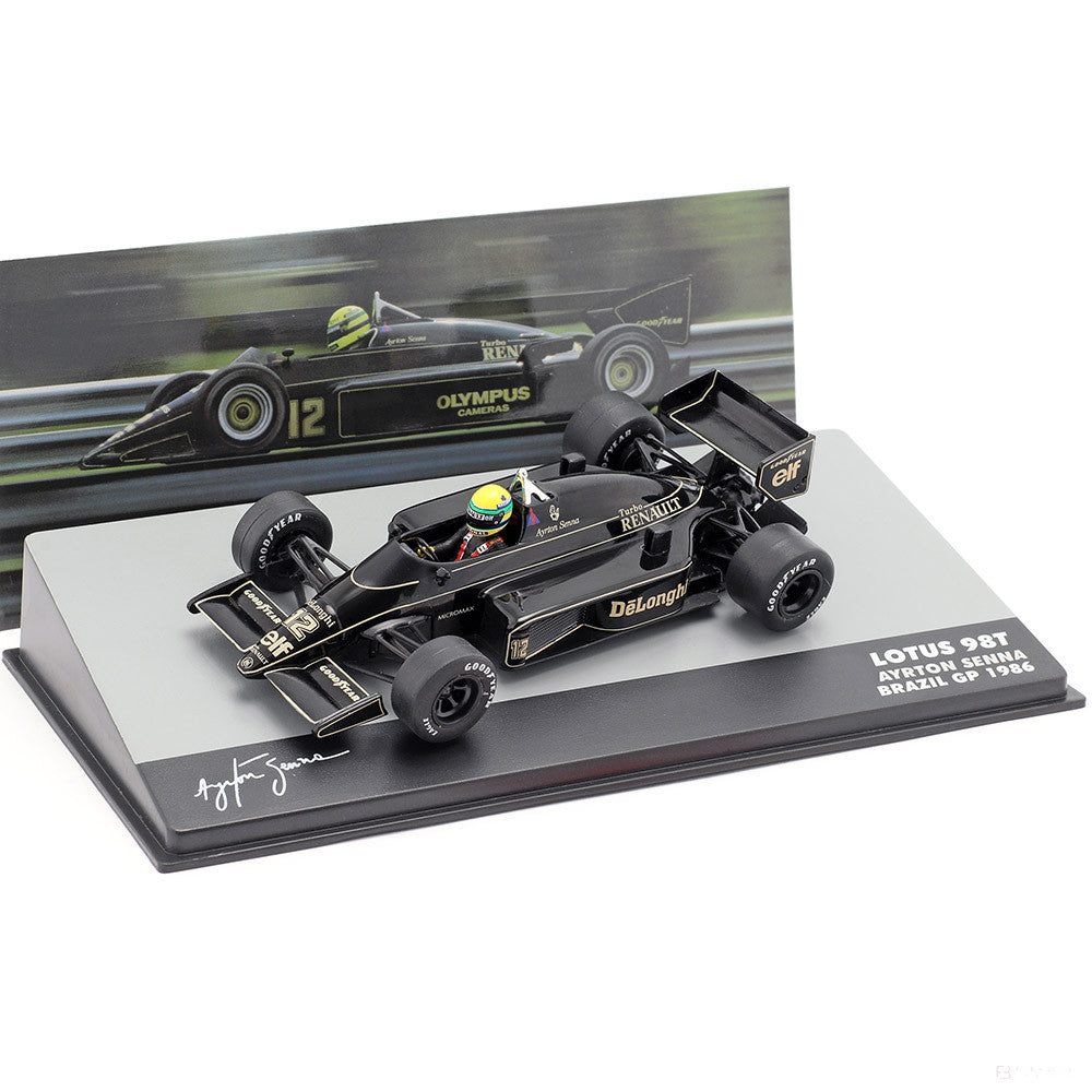 2020, Negro, 1:43, Ayrton Senna Lotus 98T Brazil 1986 Auto Modelo - FansBRANDS®