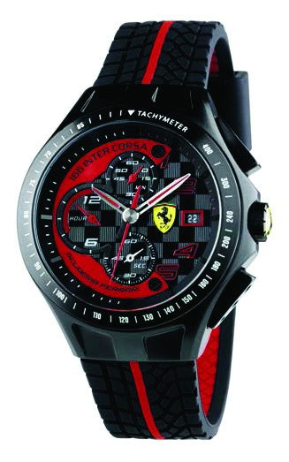 Reloj de hombre, Ferrari Uomo Crono, Negro, 2019