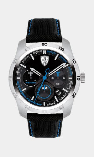 Reloj de hombre, Ferrari Primato Chrono, Negro-Azul, 2019