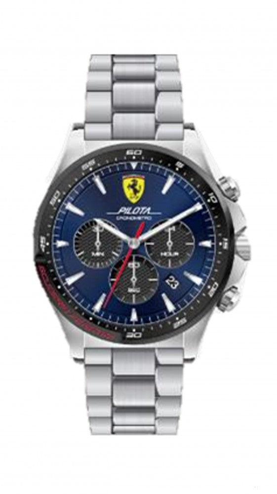 Reloj de hombre, Ferrari Pilota Chrono, Azul, 2019