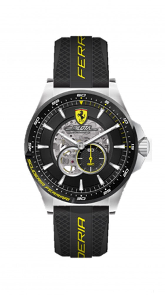 Reloj de hombre, Ferrari Pilota Automatic, Negro, 2019
