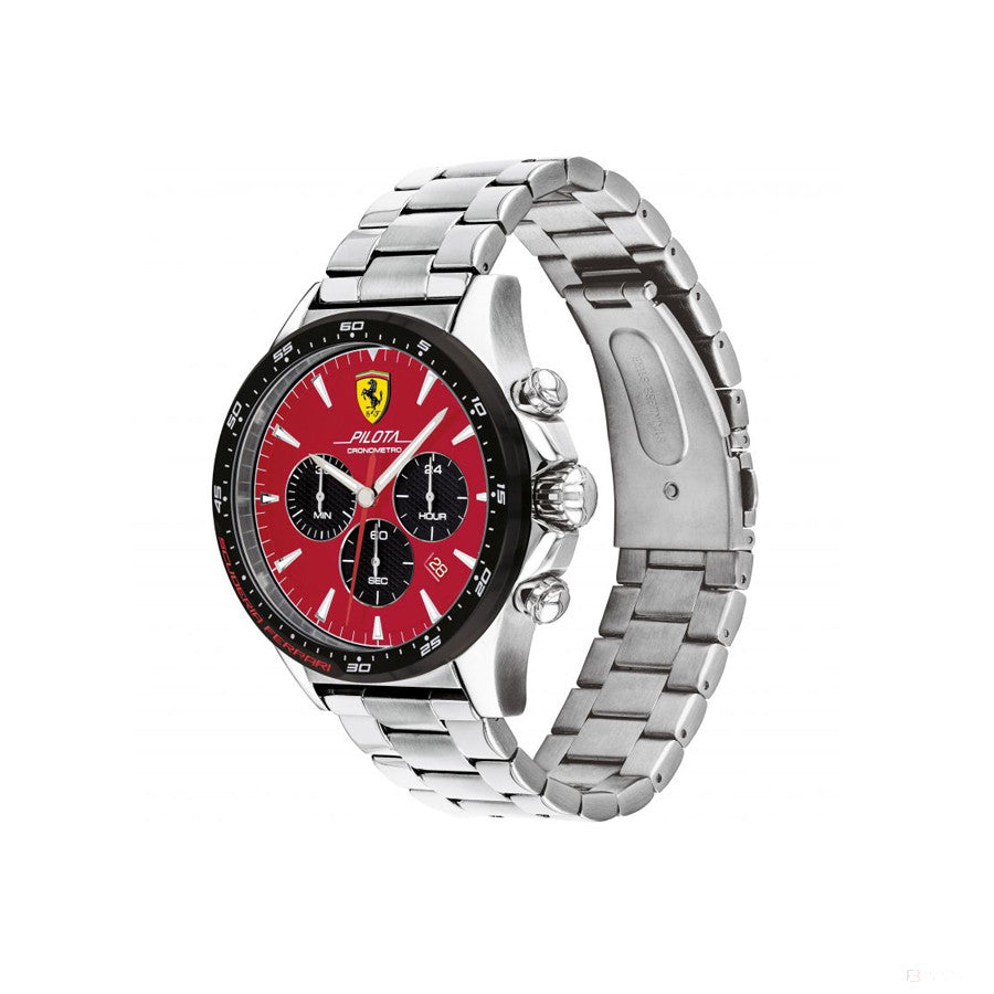 Reloj de hombre, Ferrari Pilota Chrono, Rojo, 2019