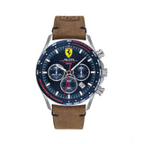 Reloj de hombre, Ferrari Pilota EVO Chrono, Marrón, 2020