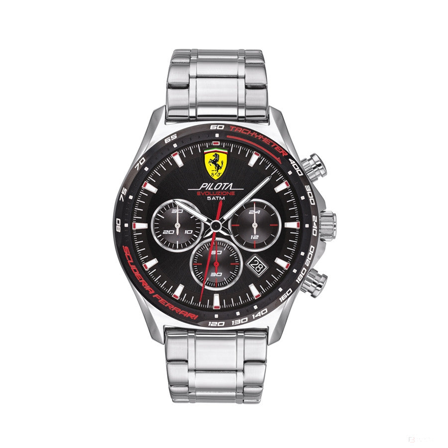 Reloj de hombre, Ferrari Pilota EVO Chronograph SS, Plata, 2020