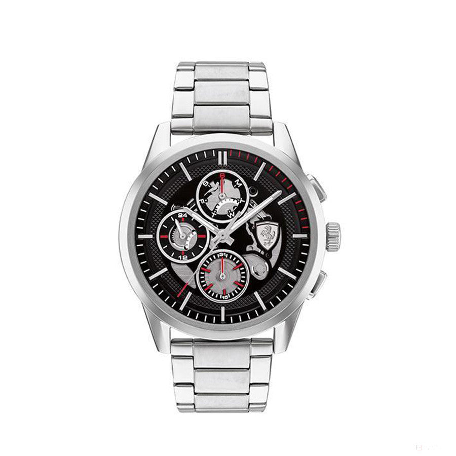 Scuderia Ferrari Reloj Grand Tour, Stainless Steel Bracelet, 44Mm