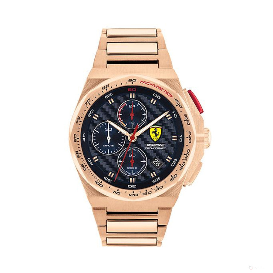 Scuderia Ferrari Reloj Aspire, Rose Gold Plated Steel, 44Mm