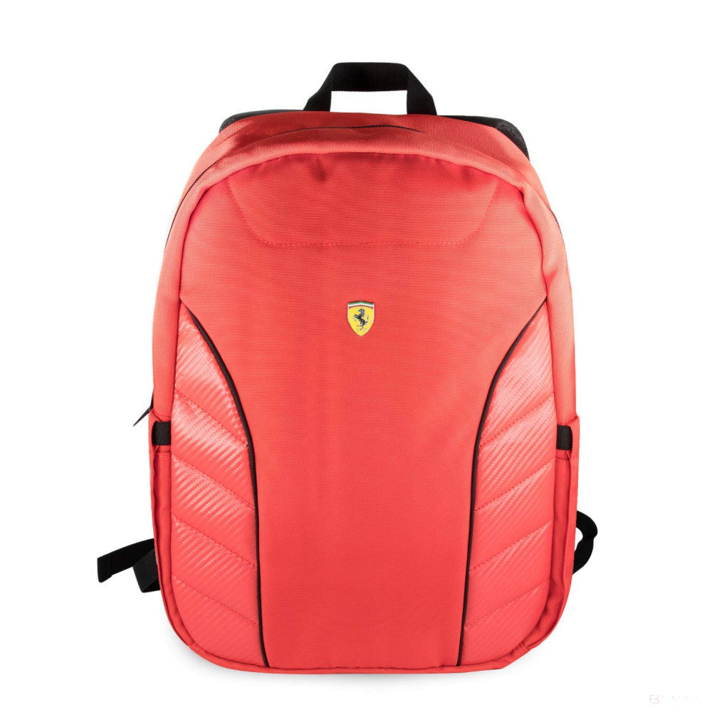 Mochila, Ferrari Scudetto Carbon, Rojo, 40x30x10 cm, 2019