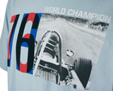 Camiseta para hombre, James Hunt JH76, Azul, 2020