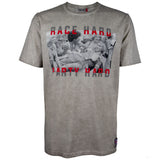 Camiseta para hombre, James Hunt Race Hard Party Hard, Gris, 2020