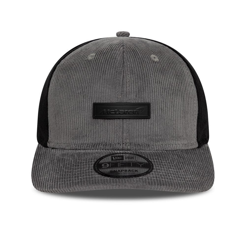 Gorra McLaren, New Era, pana, gris