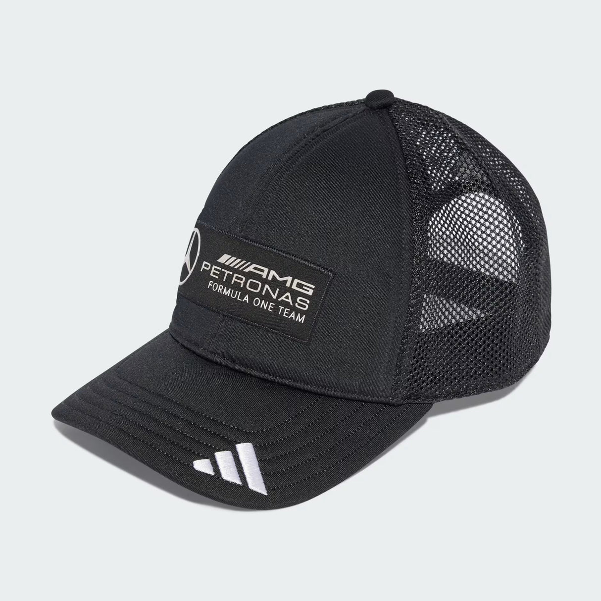 Gorra Mercedes, camionero, logo completo, negra 🔥