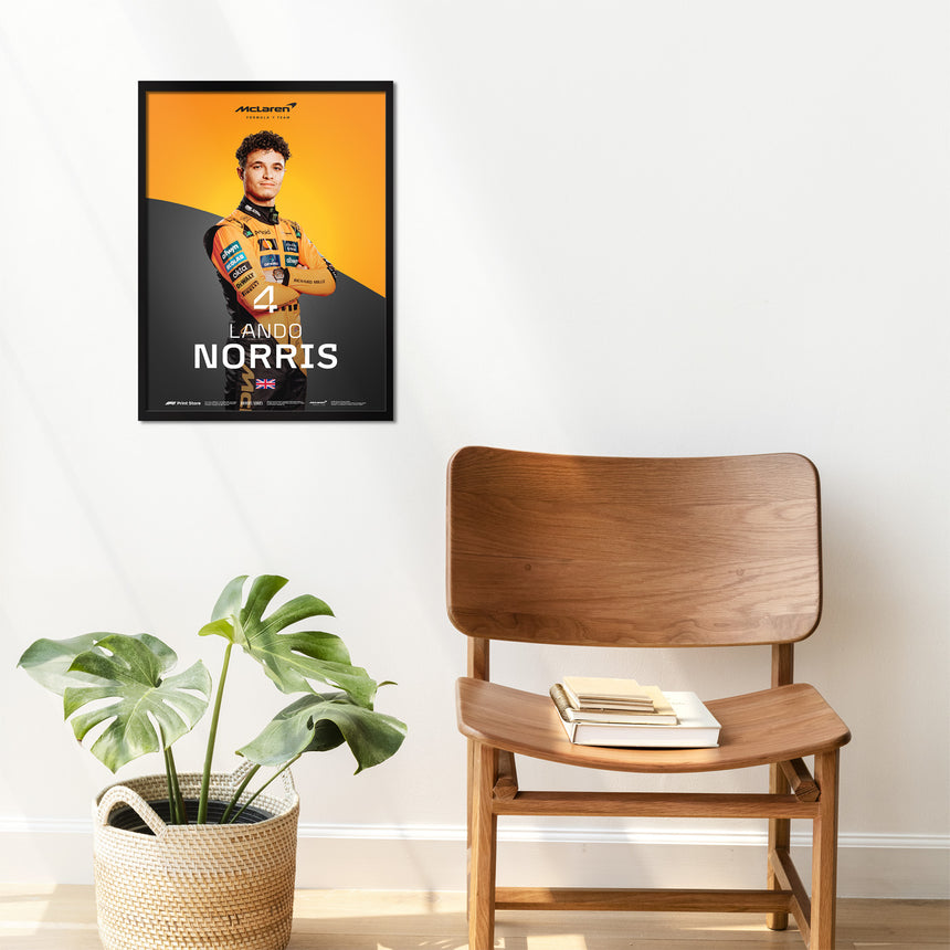 F1 Print – Póster de Lando Norris (tamaño A3)