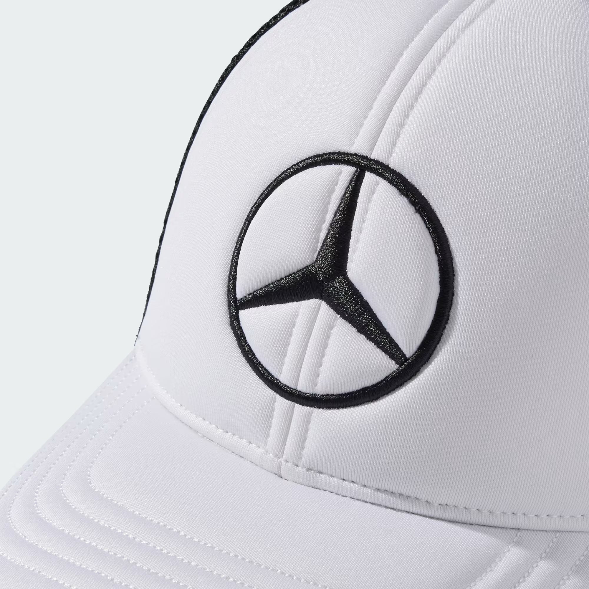Gorra Mercedes, camionero, logo grande, blanco/negro 🔥