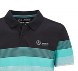 Herren T-Shirt mit Kragen, Mercedes Striped, Multicolor, 2020