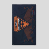Bandera de Red Bull, Max Verstappen, azul