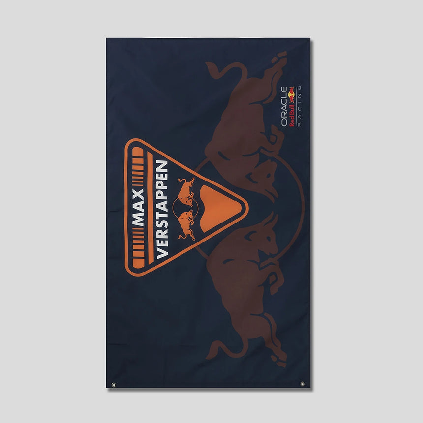 Bandera de Red Bull, Max Verstappen, azul