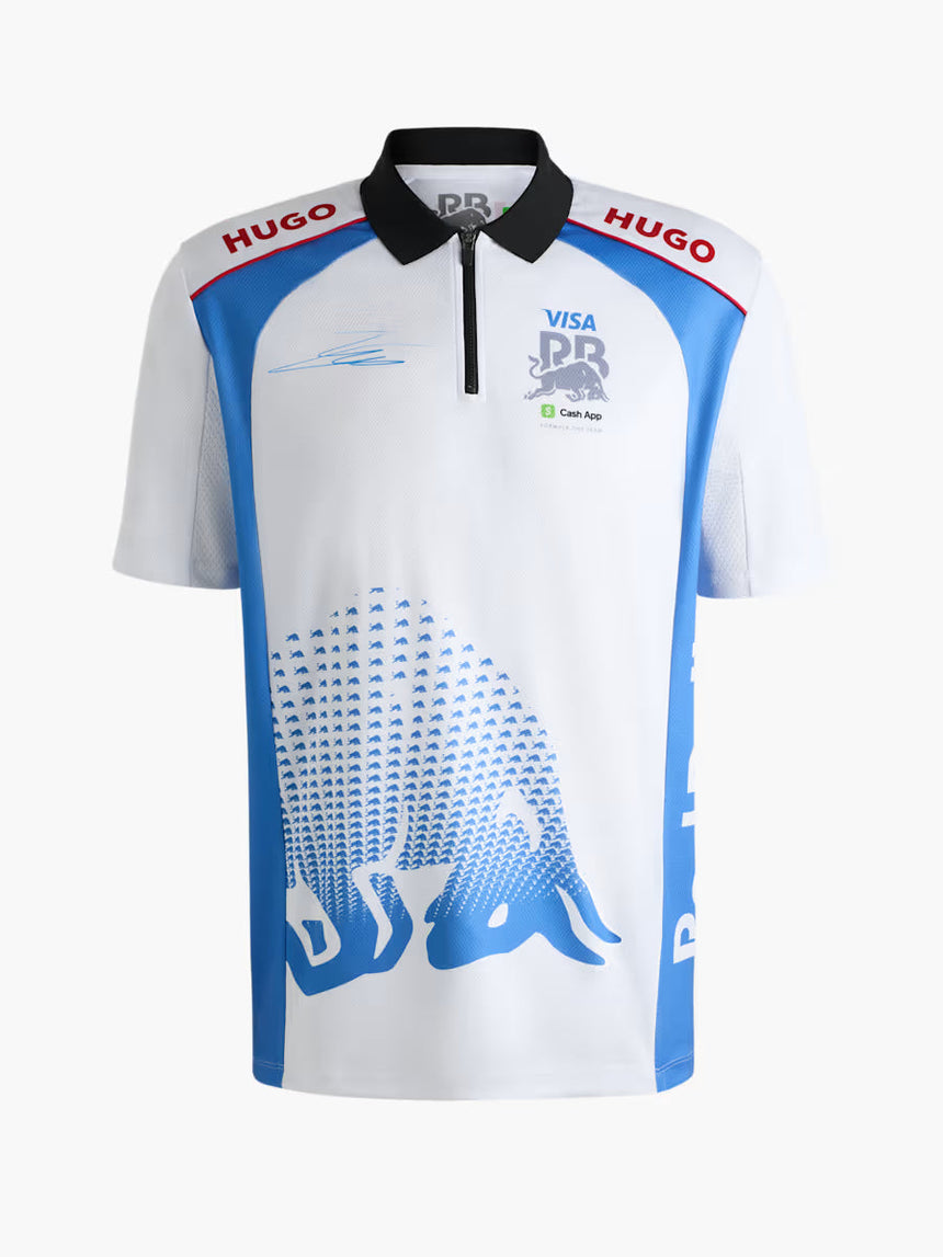 Polo VISA RB, Isack Hadjar, equipo, blanco