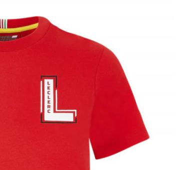 Kids' T-shirt, Ferrari Leclerc, Red, 2020