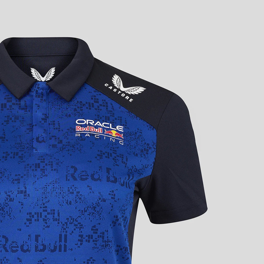Polo Red Bull, equipo, Max Verstappen, mujer, azul
