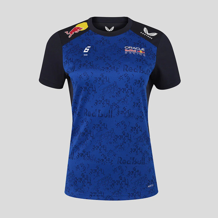 Camiseta Red Bull, equipo, Isack Hadjar, para mujer, azul, 2026