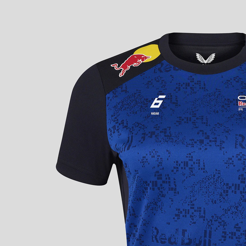 Camiseta Red Bull, equipo, Isack Hadjar, para mujer, azul, 2026