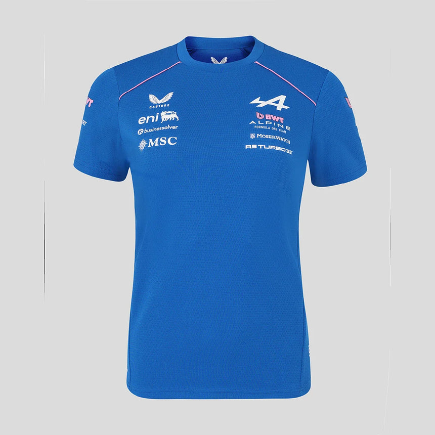 Camiseta Alpine, equipo, mujer, azul, 2026