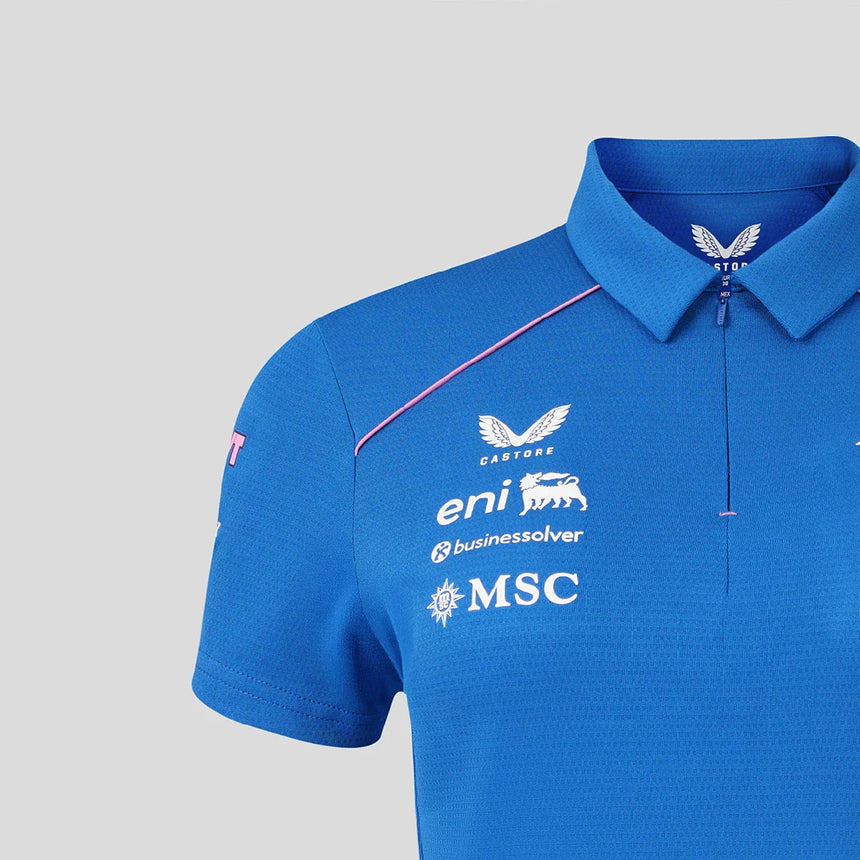 Polo alpino, equipo, mujer, azul, 2026