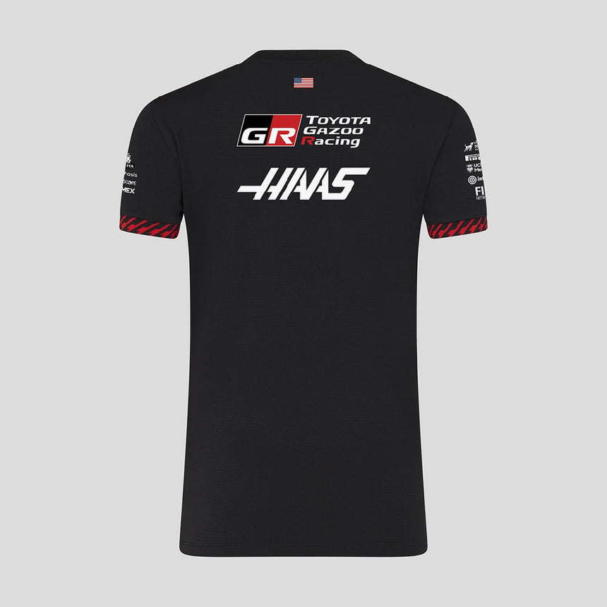 Camiseta Haas F1, equipo, mujer, negra
