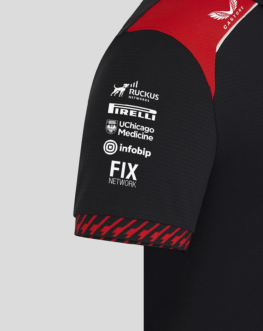 Camiseta Haas F1, equipo, mujer, negra