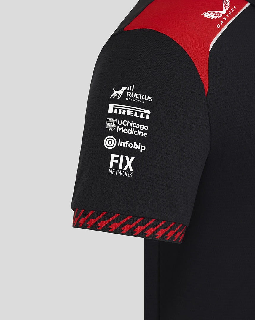 Polo Haas F1, equipo, mujer, negro