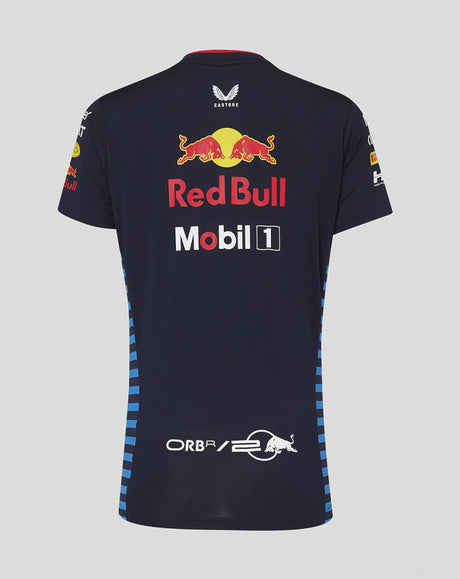 Red Bull camiseta, Castore, equipo, mujer, azul, 2024