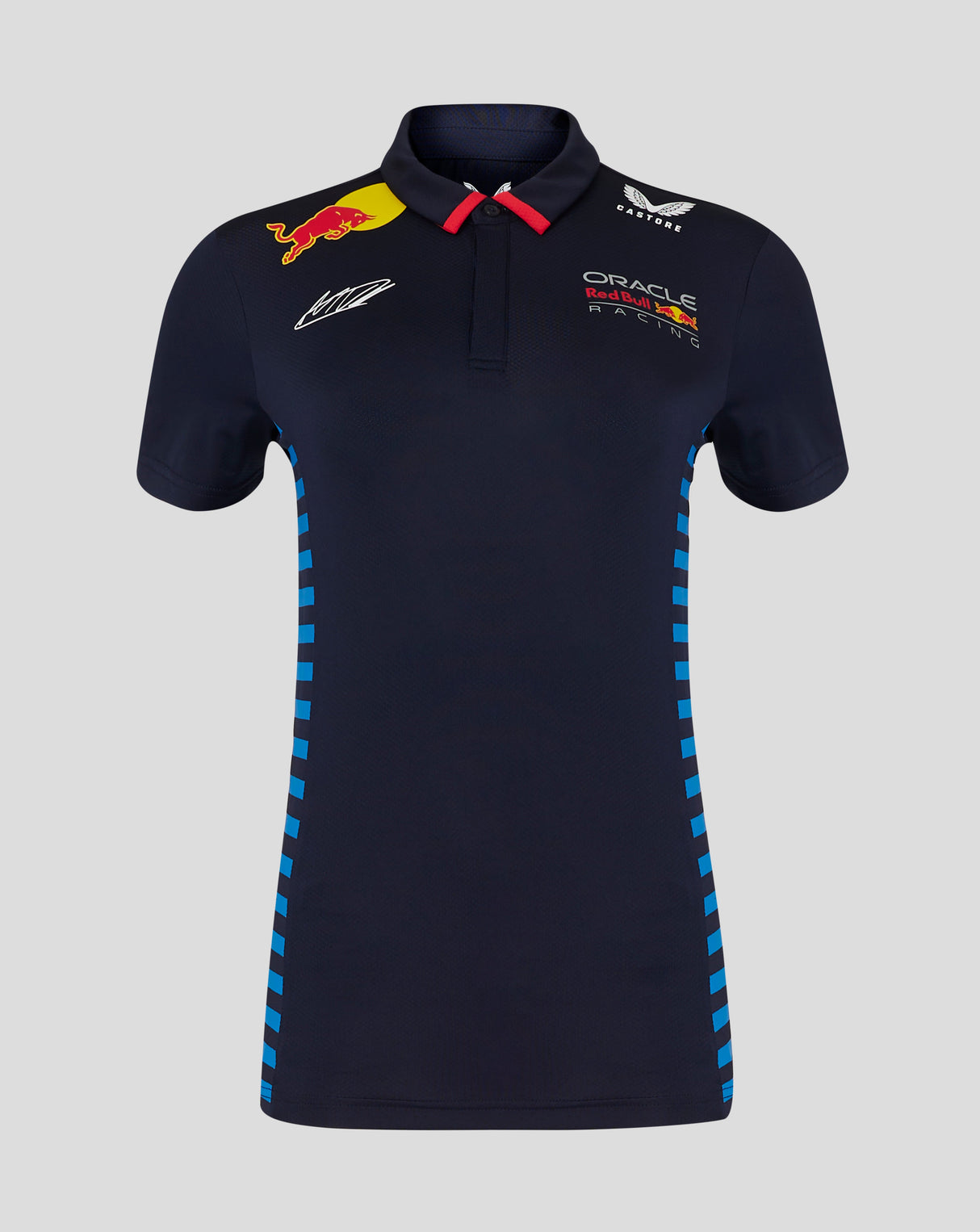 Red Bull camiseta cuello polo, Castore, Max Verstappen, mujer, azul - FansBRANDS®