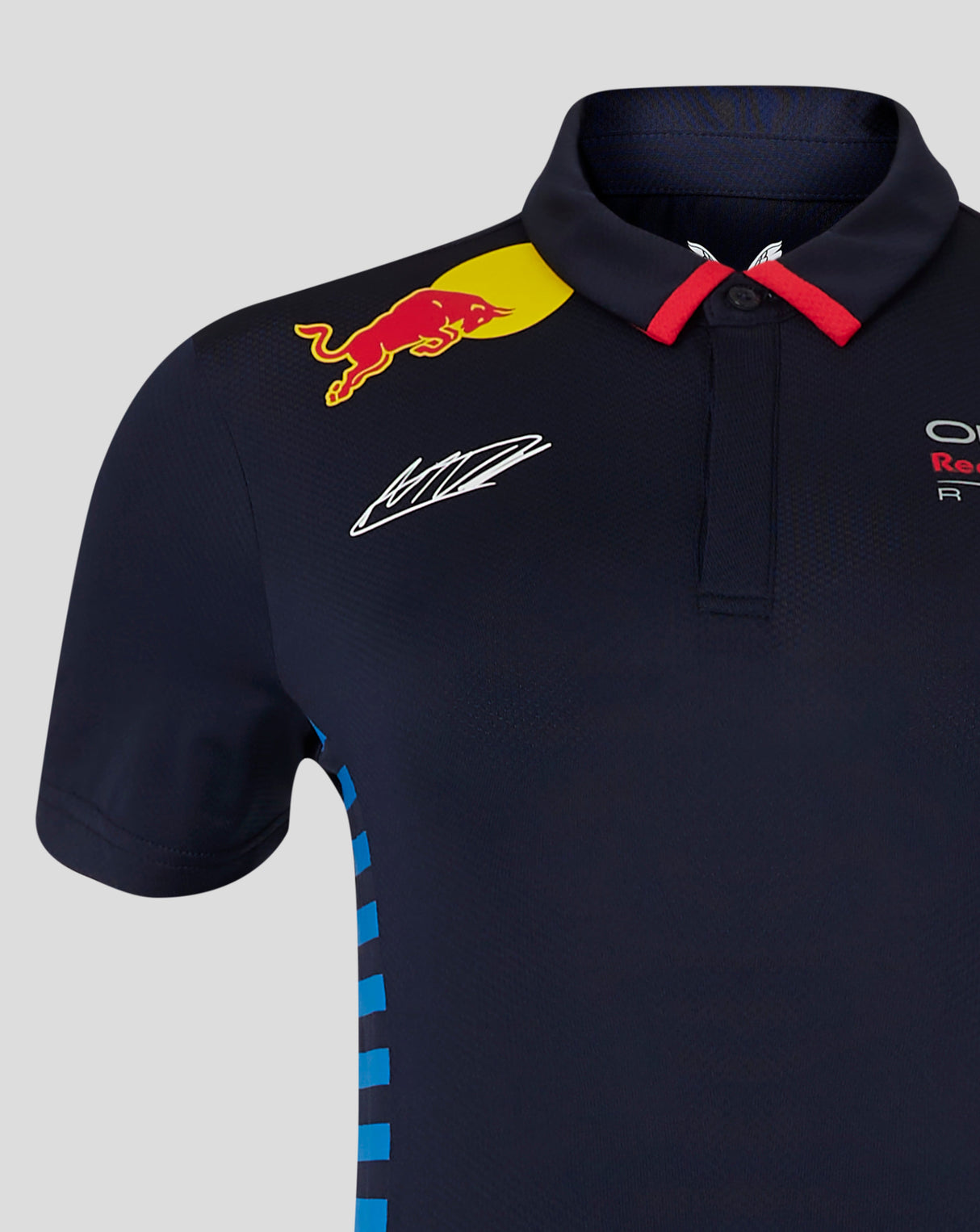Red Bull camiseta cuello polo, Castore, Max Verstappen, mujer, azul - FansBRANDS®