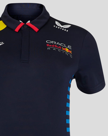 Red Bull camiseta cuello polo, Castore, Max Verstappen, mujer, azul - FansBRANDS®