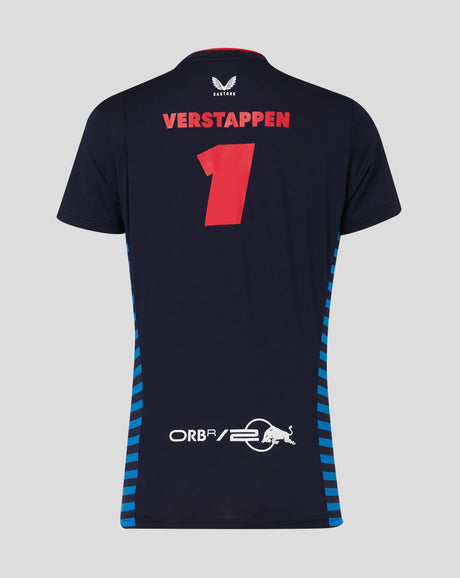 Red Bull camiseta, Castore, Max Verstappen, mujer, azul