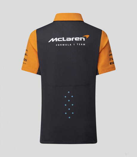 McLaren polo, team, kids, papaya, 2023