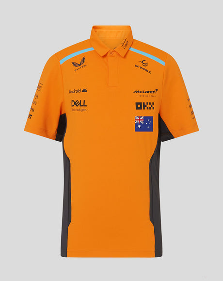 McLaren camiseta cuello polo, Castore, Oscar Piastri, niño, naranja - FansBRANDS®