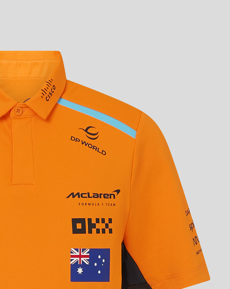 McLaren camiseta cuello polo, Castore, Oscar Piastri, niño, naranja - FansBRANDS®