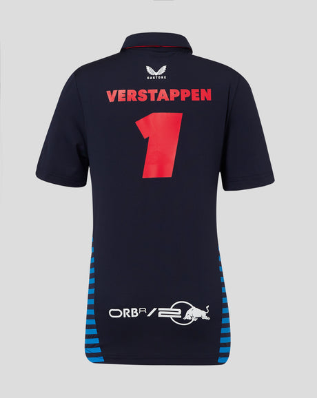 Red Bull camiseta cuello polo, Castore, Max Verstappen, niño, azul