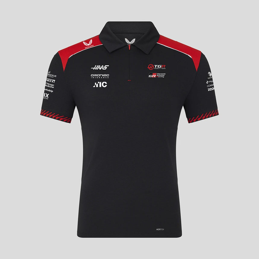 Polo del equipo Haas F1, negro