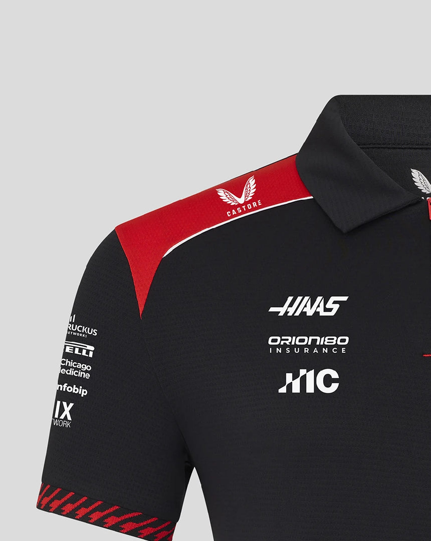 Polo del equipo Haas F1, negro
