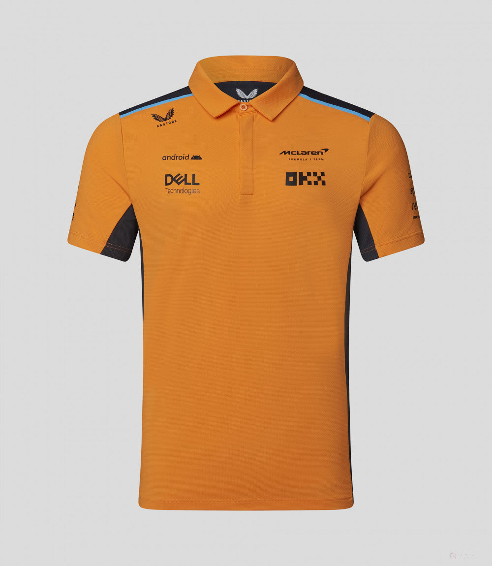 McLaren polo, team, papaya, 2023