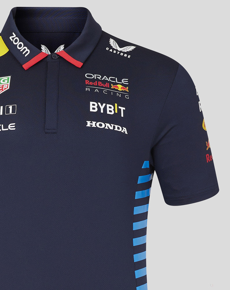 Red Bull camiseta cuello polo, Castore, equipo, azul, 2024 - FansBRANDS®