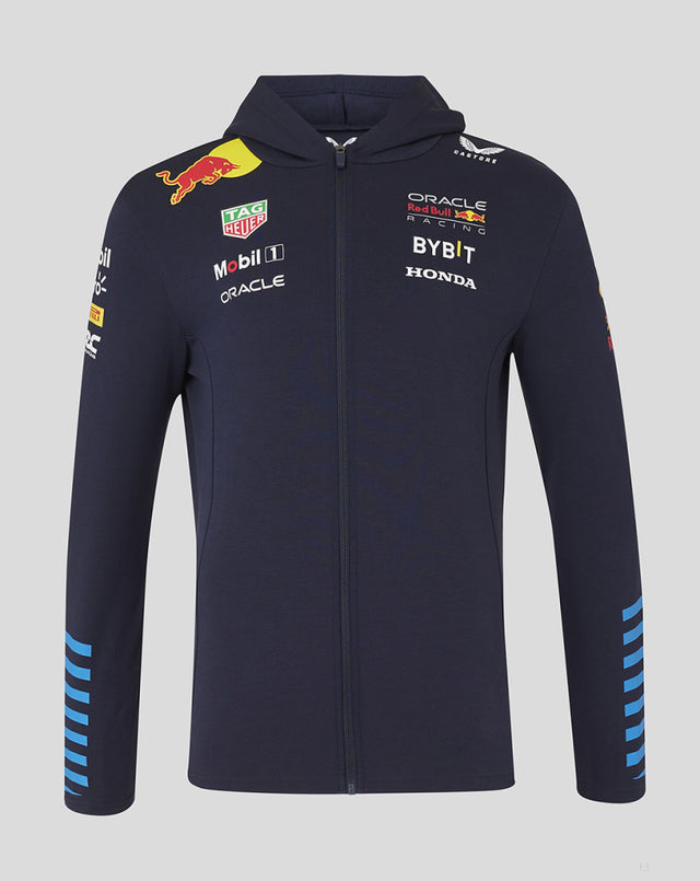 Red Bull sudadera con capucha, Castore, equipo, con cremallera, azul, 2024 - FansBRANDS®