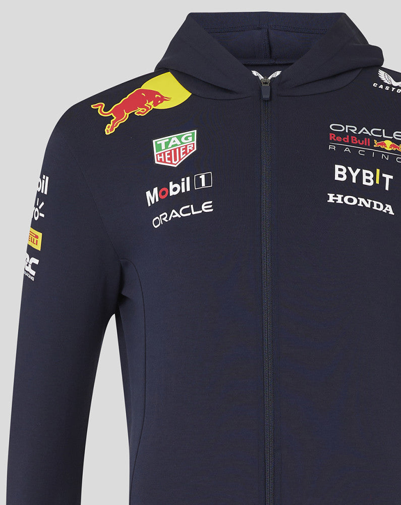 Red Bull sudadera con capucha, Castore, equipo, con cremallera, azul, 2024 - FansBRANDS®