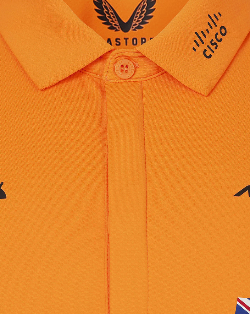 McLaren camiseta cuello polo, Castore, Lando Norris, naranja - FansBRANDS®