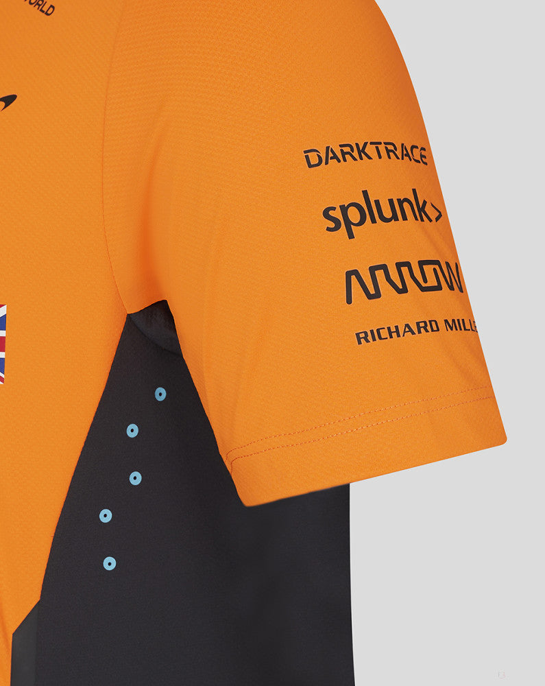 McLaren camiseta cuello polo, Castore, Lando Norris, naranja - FansBRANDS®